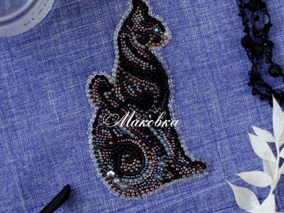 Набор для вышивания бисером Патерихолст, Баст в ночи-А AD-110, Абрис Арт