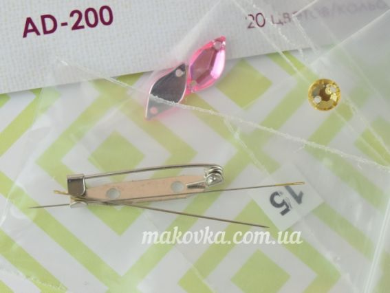 AD-200 Аметистовый ирис, Абрис Арт Набор для вышивания броши