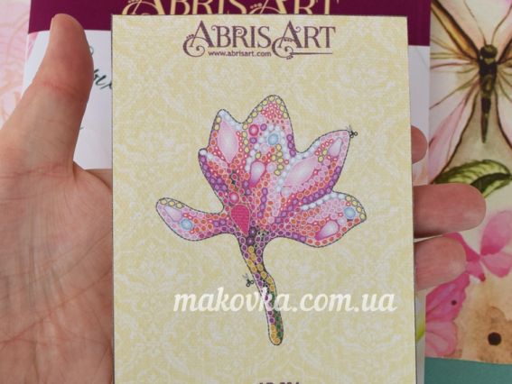 AD-204 Нежная магнолия, Абрис Арт Набор для вышивания броши