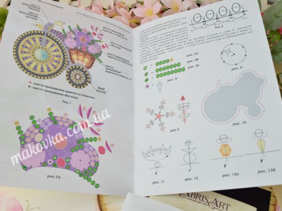 Набор для вышивания украшение брошь AD-205 Велосипедик, Абрис Арт 