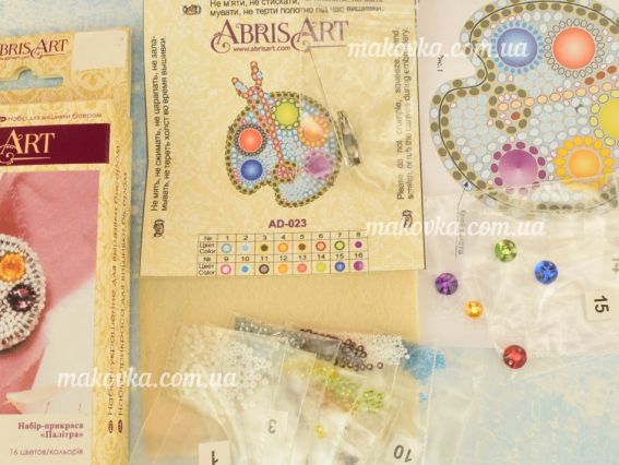Набор для вишивання Прикраса AD-023 Палітра Абріс Арт