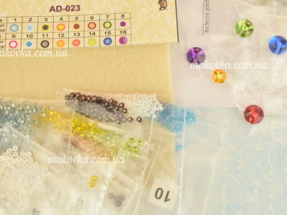 Набор для вишивання Прикраса AD-023 Палітра Абріс Арт