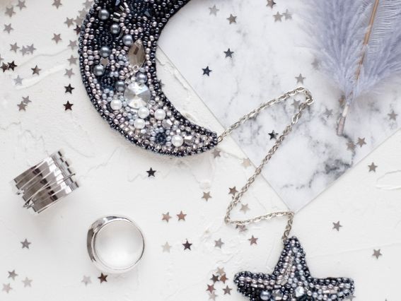 Набір для вишивання Прикраса брошь AD-072 Місяць, Абріс Арт