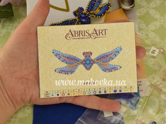 Набір для вишивання Прикраса брошь AD-073 Бабка, Абріс Арт