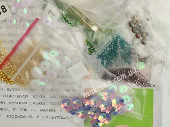 Набор для вышивания украшение брошьAD-214 Зонт, Абрис Арт 