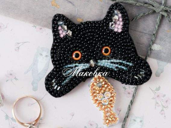 Брошь AD-215 Гарний улов, Абріс Арт набір для вишивання бісером прикраси Брошь AD-215 Гарний улов, Абріс Арт набір для вишивання бісером прикраси