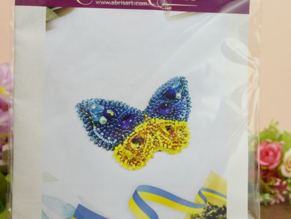 Набор для вишивання Прикраса патріотична брошка AD-221 Колір щастя, Абріс Арт