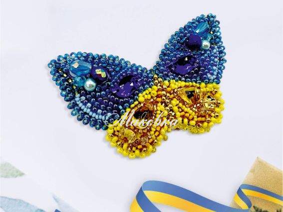 Брошь AD-221 Колір щастя, Абріс Арт Набір для вишивання бісером прикраси Брошь AD-221 Колір щастя, Абріс Арт Набір для вишивання бісером прикраси