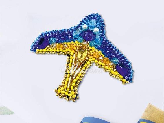 Брошь AD-222 Мрія незламна , Абріс Арт Набір для вишивання бісером прикраси Брошь AD-222 Мрія незламна , Абріс Арт Набір для вишивання бісером прикраси