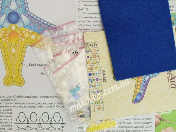 Набор для вишивання Прикраса патріотична брошка AD-222 Мрія незламна (літак), Абріс Арт