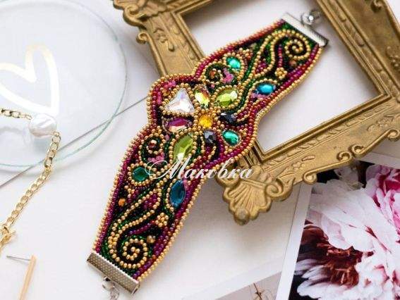 Браслет ADB-009 Золотий візерунок, Абріс Арт Набір для вишивання Браслет ADB-009 Золотий візерунок, Абріс Арт Набір для вишивання