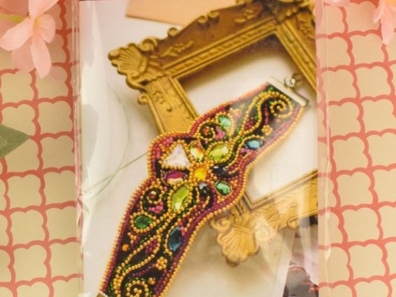 Набір для вишивання браслет ADB-009 Золотий візерунок  Абріс Арт