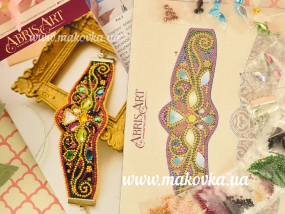 Набір для вишивання браслет ADB-009 Золотий візерунок  Абріс Арт