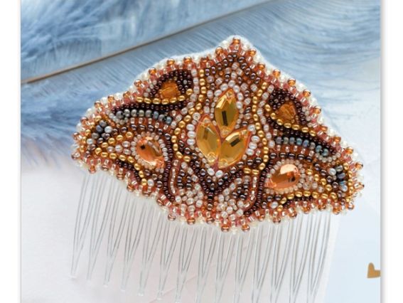 Набір для вишивання Прикраса для волосся , гребінь ADH-003 Скандинавський мотив, Абріс Арт