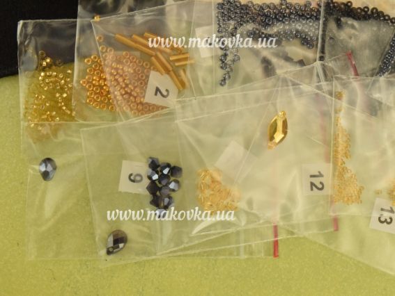 Набір для вишивання Прикраса для волосся , заколка ADH-004 Прекрасне перо, Абріс Арт