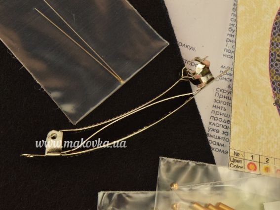 Набір для вишивання Прикраса для волосся , заколка ADH-004 Прекрасне перо, Абріс Арт