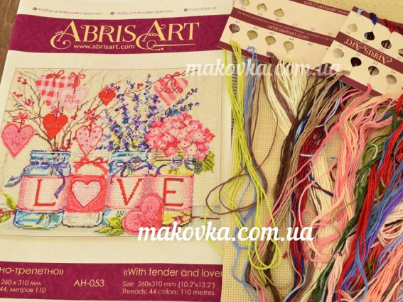 Вишивка хрестом Ніжно - хвилююче,  Абріс Арт AH-053