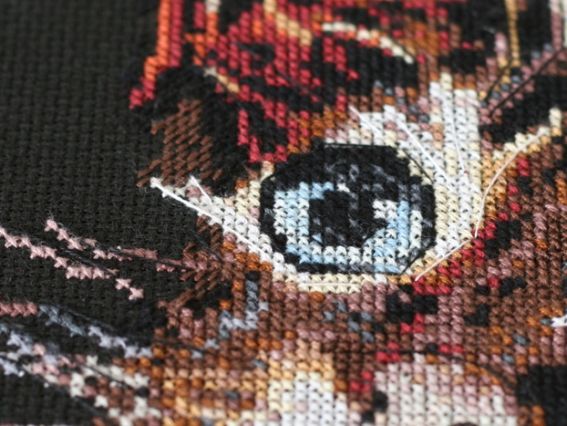 Вишивка хрестом, Абріс Арт AH-062 Пухнастик