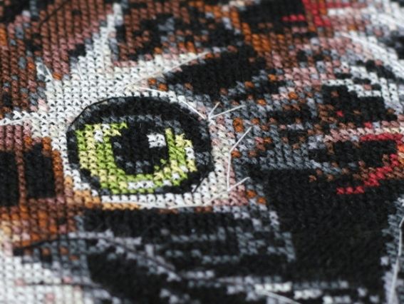 Вишивка хрестом, Абріс Арт AH-062 Пухнастик