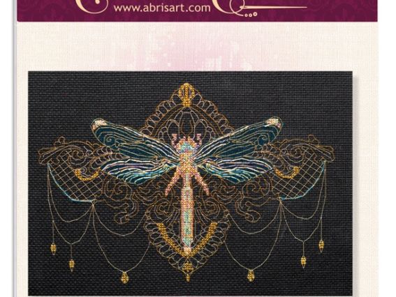 Вишивка хрестом, Абріс Арт AH-069 Золота бабка