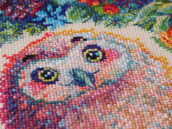 Вишивка хрестом, Абріс Арт AH-076 Ягідний лапочка 