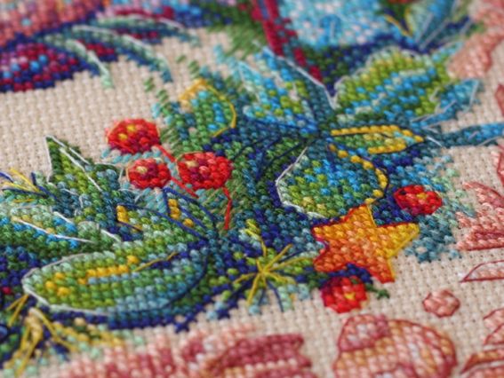 Вишивка хрестом, Абріс Арт AH-076 Ягідний лапочка 