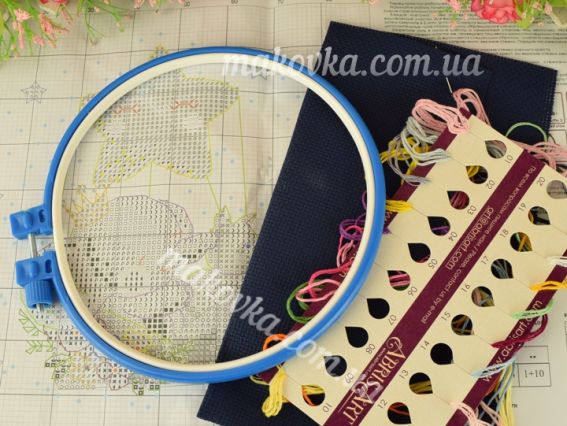  Нічна прогулянка (слоненя) AHM-045 набір з пяльцями для вишивання хрестом, Абріс Арт