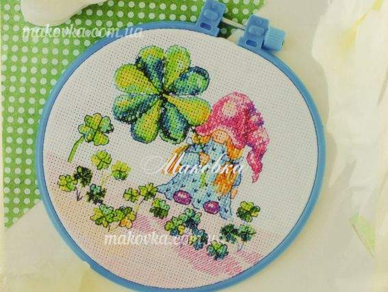 AHM-051 Удача в руках , Абрис Арт набор с пяльцами для вышивания нитками