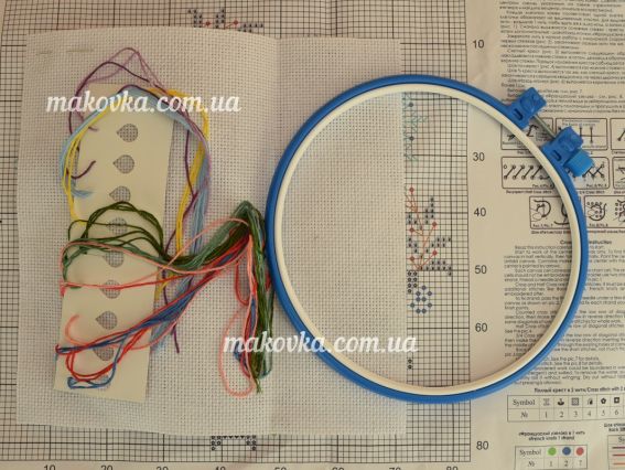 AHM-001 Будь щасливий, набір з пяльцями для вишивання хрестом, Абріс Арт