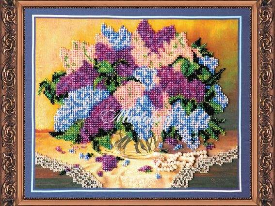 Вишивка бісером Бузок, АВ-042, Абріс Арт Вишивка бісером Бузок, АВ-042, Абріс Арт