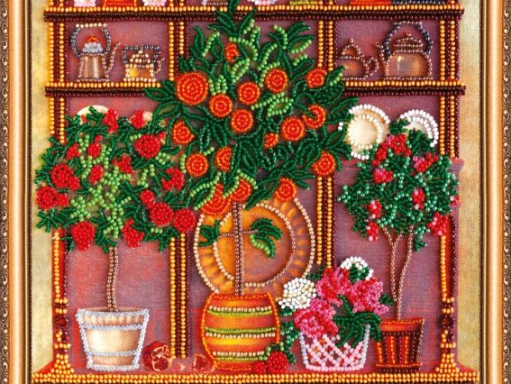 Вышивка бісером Столовый буфет, АВ-372 Абрис Арт Вышивка бісером Столовый буфет, АВ-372 Абрис Арт