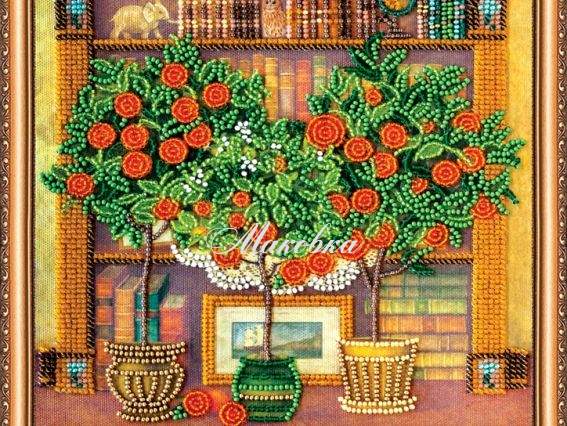 Вышивка бісером Буфет в гостиной, АВ-373 Абрис Арт Вышивка бісером Буфет в гостиной, АВ-373 Абрис Арт