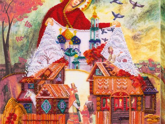 AB-569 Світле свято Покрова, Абрис Арт, набір для вишивання бісером на холсті