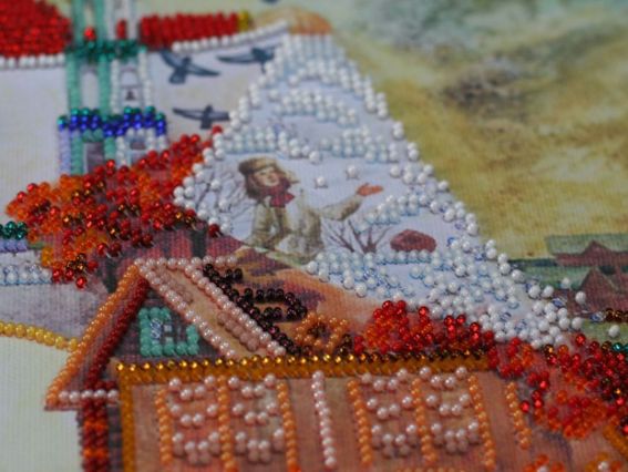 AB-569 Світле свято Покрова, Абрис Арт, набір для вишивання бісером на холсті