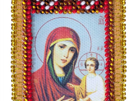 Набор-оберіг Молитва до Божої матері за дітей (УКР), АВО-003-01, Абрис Арт, вишивка бісером
