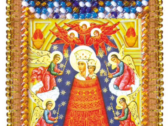 АВО-010-01 Набір-оберіг молитва про допомогу в навчанні (УКР),  Абріс Арт, вишивка бісером