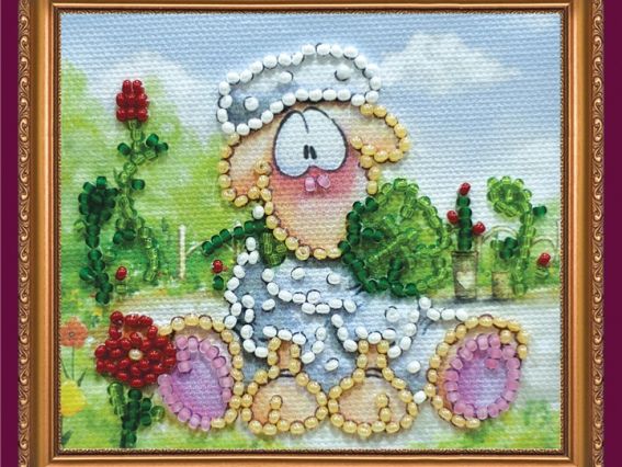 Вышивка-магнит бісером Меланхолия, АМА-095, Абрис Арт Вышивка-магнит бісером Меланхолия, АМА-095, Абрис Арт