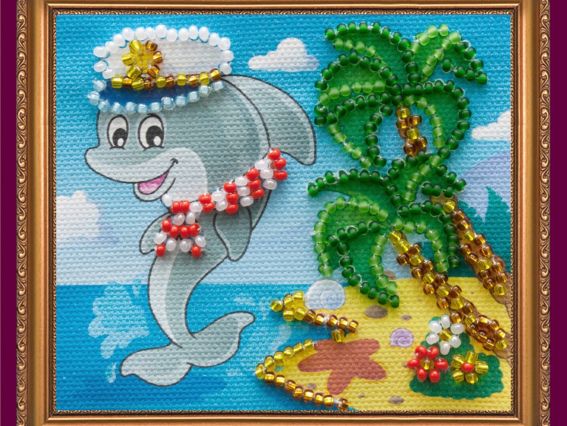 Вышивка-магнит бисером Игривый Капитан, АМА-001, Абрис Арт Вышивка-магнит бисером Игривый Капитан, АМА-001, Абрис Арт