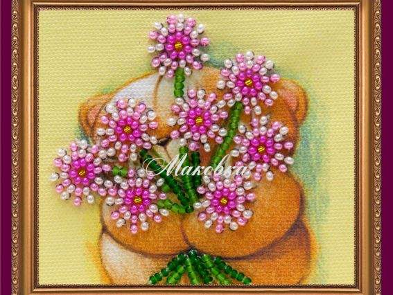 Вышивка-магнит бісером Букет для тебя, АМА-035, Абрис Арт Вышивка-магнит бісером Букет для тебя, АМА-035, Абрис Арт
