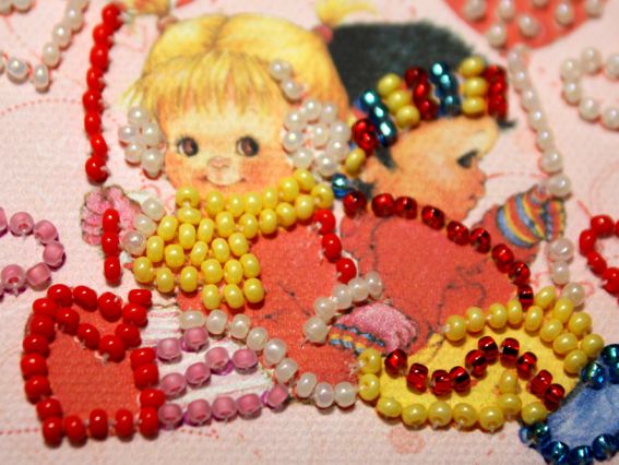 Вишивка бісером Сердечка, АМА-070, Абрис Арт з магнітом