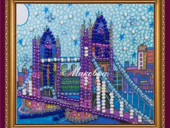 Вышивка-магнит бісером Лондон АМА-151, Абрис Арт Вышивка-магнит бісером Лондон АМА-151, Абрис Арт