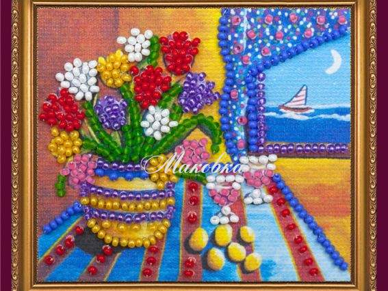 Вышивка-магнит бісером Запах моря АМА-159, Абрис Арт Вышивка-магнит бісером Запах моря АМА-159, Абрис Арт
