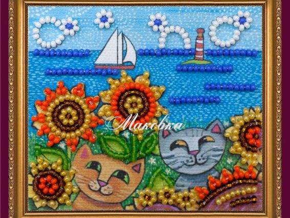 Вышивка-магнит бісером Курортный роман АМА-160, Абрис Арт Вышивка-магнит бісером Курортный роман АМА-160, Абрис Арт