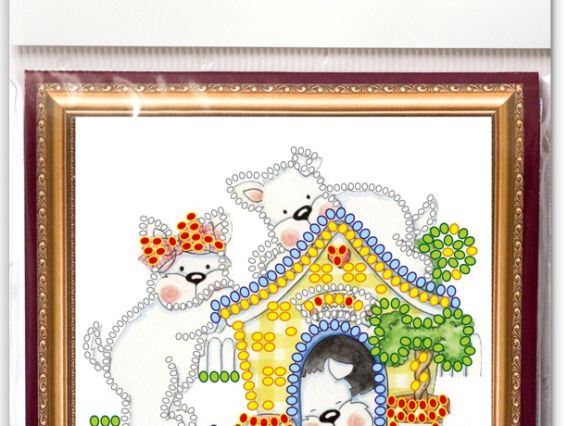 Набір Маленькі бешкетники для вишивання бісером з магнітом, АМА-174, Абрис Арт