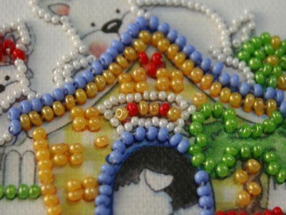 Набір Маленькі бешкетники для вишивання бісером з магнітом, АМА-174, Абрис Арт