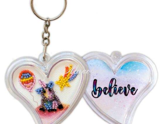 Вишивка брелока бісером APB-013 Милий єдиноріжок Абрис Арт