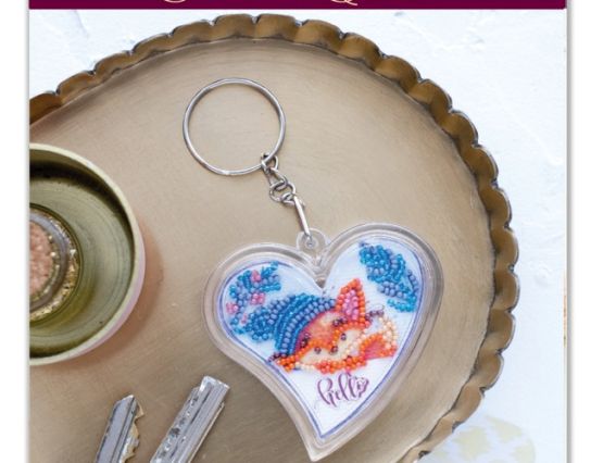 Yабір для вишивання брелока Пограємо? (лис) Абріс Арт APB-014 з акриловою основою