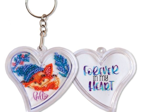 Вишивка брелока бісером APB-014 Пограємо? (лис)  Абрис Арт