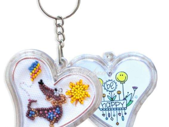 Вышивка брелока бісером APB-015 Такса Абрис Арт Вышивка брелока бісером APB-015 Такса Абрис Арт