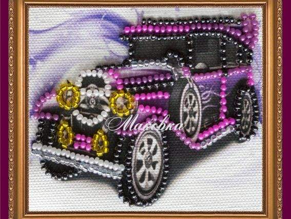 Вышивка-магнит Ретро авто, АМА-013, Абрис Арт Вышивка-магнит Ретро авто, АМА-013, Абрис Арт